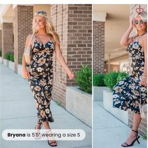 Pink Lily Black Multi Cut Out Detail Midi Dress